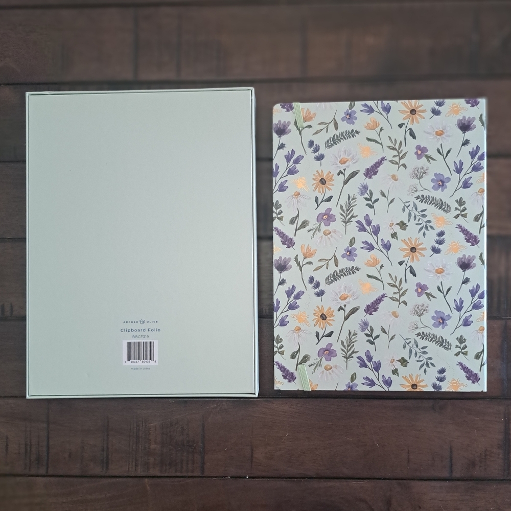 Archer & Olive Floral Folio With Notepad - Picture 3 of 4